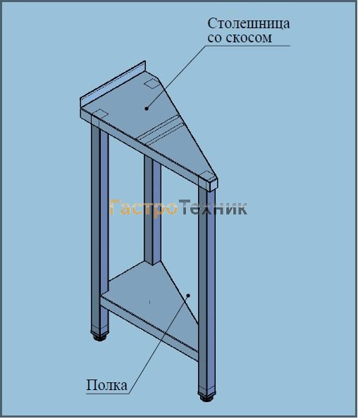 Стол для пищеблока из нержавеющей стали
